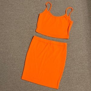 Top and skirt set.